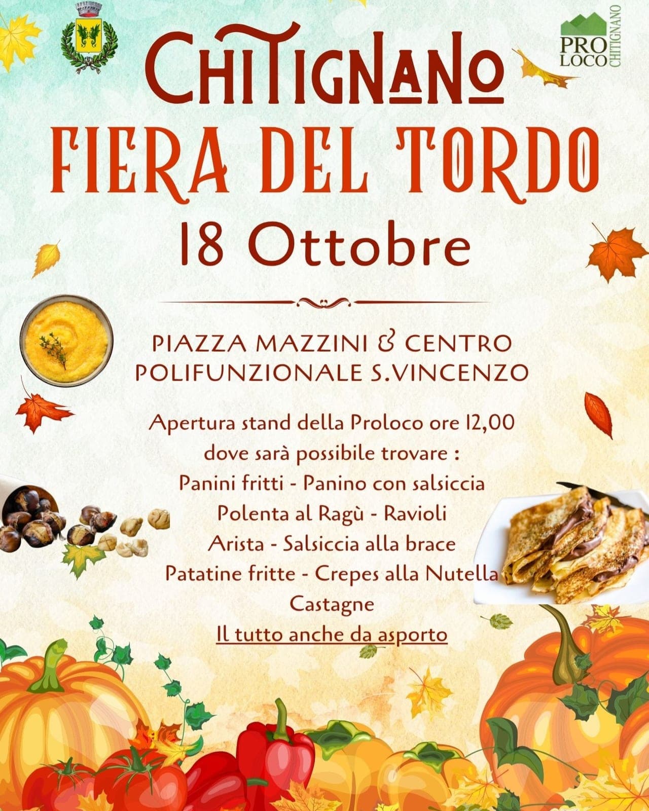 Locandina di Fiera del Tordo a Chitignano